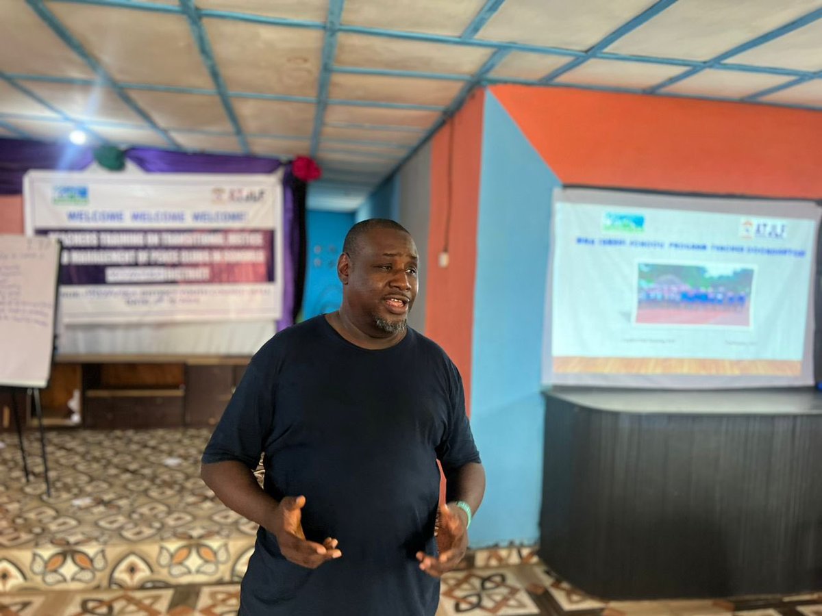 Fambul Tok (@fambultok) on Twitter photo Happening Now! The Training of teacher coordinators from schools in Moyamba & Pujehun organized by <a href="/fambultok/">Fambul Tok</a> & with support from <a href="/ATJLF_/">Africa Transitional Justice Legacy Fund (ATJLF)</a> has commenced in #Moyamba. This training will help strengthen their work on transitional justice & management of clubs in their schools. Happening Now! The Training of teacher coordinators from schools in Moyamba & Pujehun organized by <a href="/fambultok/">Fambul Tok</a> & with support from <a href="/ATJLF_/">Africa Transitional Justice Legacy Fund (ATJLF)</a> has commenced in #Moyamba. This training will help strengthen their work on transitional justice & management of clubs in their schools.