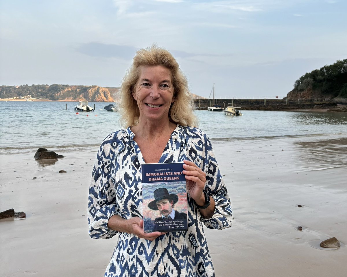 New book - Immoralists and Drama Queens - André Gide, Théo Van Rysselberghe and their colourful entourage in Jersey, 1907-1909. To be launched at @JerseyWordFest  on 21 September. See jerseyfestivalofwords.org/diane-monier-m… for tix.