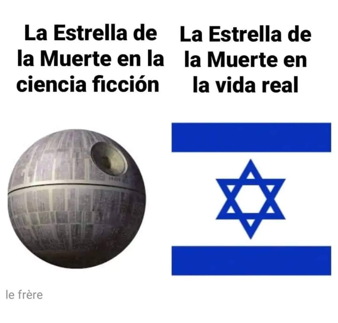 Me comentan por grupos de Telegram que este meme no está sentando muy bien entre los sionistas. No lo compartas, se pueden molestar.