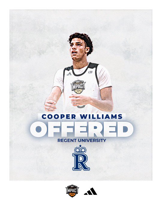 Tennessee Impact Basketball (@tennimpact) on Twitter photo Congratulations to 2025 <a href="/cwilliams_07/">Cooper Williams</a> on receiving an offer to <a href="/RegentMensBkb/">Regent Mens Basketball</a>
<a href="/PrepHoopsTN/">Prep Hoops Tennessee</a> <a href="/PhenomExposure/">Phenom_Exposure</a> <a href="/3StripesGOLD/">3Stripes GOLD Basketball</a> <a href="/3SSBCircuit/">3Stripes Select Basketball</a> @Hoopseen <a href="/Tnprephoops/">Andre Whitehead</a> @MadeHoops <a href="/Phenom_Hoops/">Phenom Hoop Report</a> <a href="/OntheRadarHoops/">Shun Williams</a> #adidashoops #3SGB #3SSB #madehoops <a href="/TravisGrafHoops/">Travis Graf</a> <a href="/ChaeseVaudrin/">Chaese Vaudrin</a> Congratulations to 2025 <a href="/cwilliams_07/">Cooper Williams</a> on receiving an offer to <a href="/RegentMensBkb/">Regent Mens Basketball</a>
<a href="/PrepHoopsTN/">Prep Hoops Tennessee</a> <a href="/PhenomExposure/">Phenom_Exposure</a> <a href="/3StripesGOLD/">3Stripes GOLD Basketball</a> <a href="/3SSBCircuit/">3Stripes Select Basketball</a> @Hoopseen <a href="/Tnprephoops/">Andre Whitehead</a> @MadeHoops <a href="/Phenom_Hoops/">Phenom Hoop Report</a> <a href="/OntheRadarHoops/">Shun Williams</a> #adidashoops #3SGB #3SSB #madehoops <a href="/TravisGrafHoops/">Travis Graf</a> <a href="/ChaeseVaudrin/">Chaese Vaudrin</a>