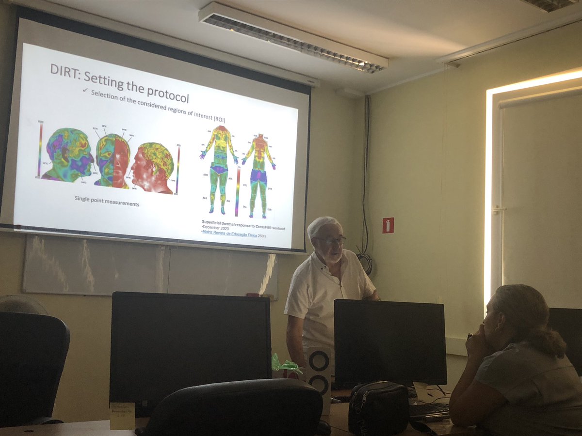 Prof. James Mercer describes Dynamic Infrared Thermography to our students at today’s EAT Short Course on Medical Thermography #XVIEATCongress