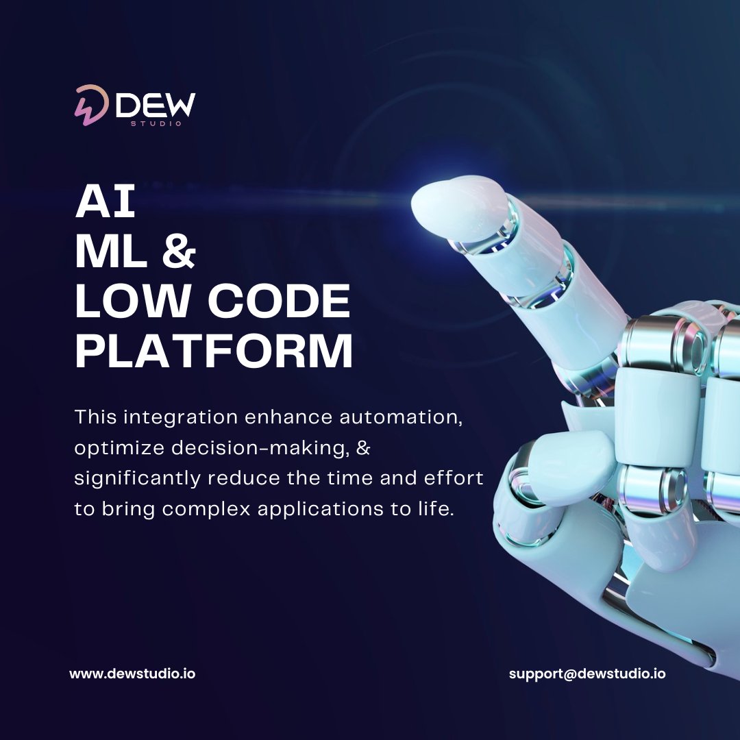 dewstudio_io's tweet image. The Role of AI in Enhancing Flow Programming in Low Code platform. 
Read it out bit.ly/4dZ7oVN
DEWStudio, a product developed by TechRev LLC
#DEWStudio #lowcodeplatform #lowcodetool #lowcodesolution #lowcode #lowcodeappdevelopment #lowcodeappdevelopmentsolution #lowcode