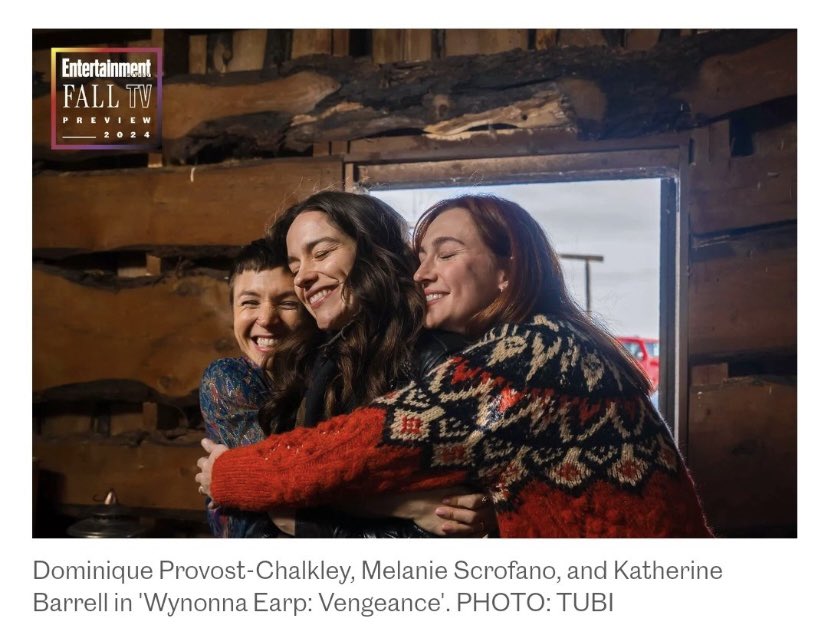 KayHensley20's tweet image. Was there ever a more joyful #HolyTrinity moment than this?

#WynonnaEarpVengeance 
#Tubi
