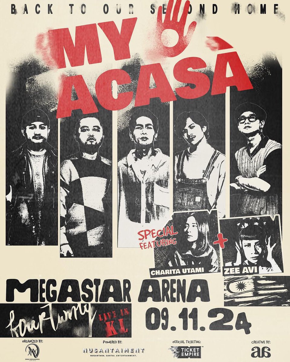 xdidiandrax's tweet image. Upcoming Indonesian shows in KL 🇲🇨

25/9: Bernadya
28/9: Afgan &amp;amp; Lyodra
29/9: Kangen Band
13/10: Sal Priadi
25/10: Efek Rumah Kaca
3/11: Raisa
7/11: Nadhif Basalamah
8/11: Juicy Luicy
9/11: Fourtwnty
6/12: for Revenge
29/12: MALIQ &amp;amp; D'Essentials