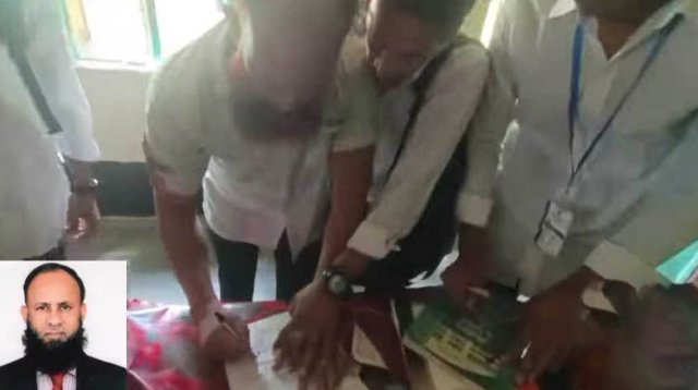 ফরিদপুরে অধ্যক্ষকে হাতুড়ি দিয়ে পিটিয়ে জোর করে স্বাক্ষর নেওয়া হলো পদত্যাগ পত্রে