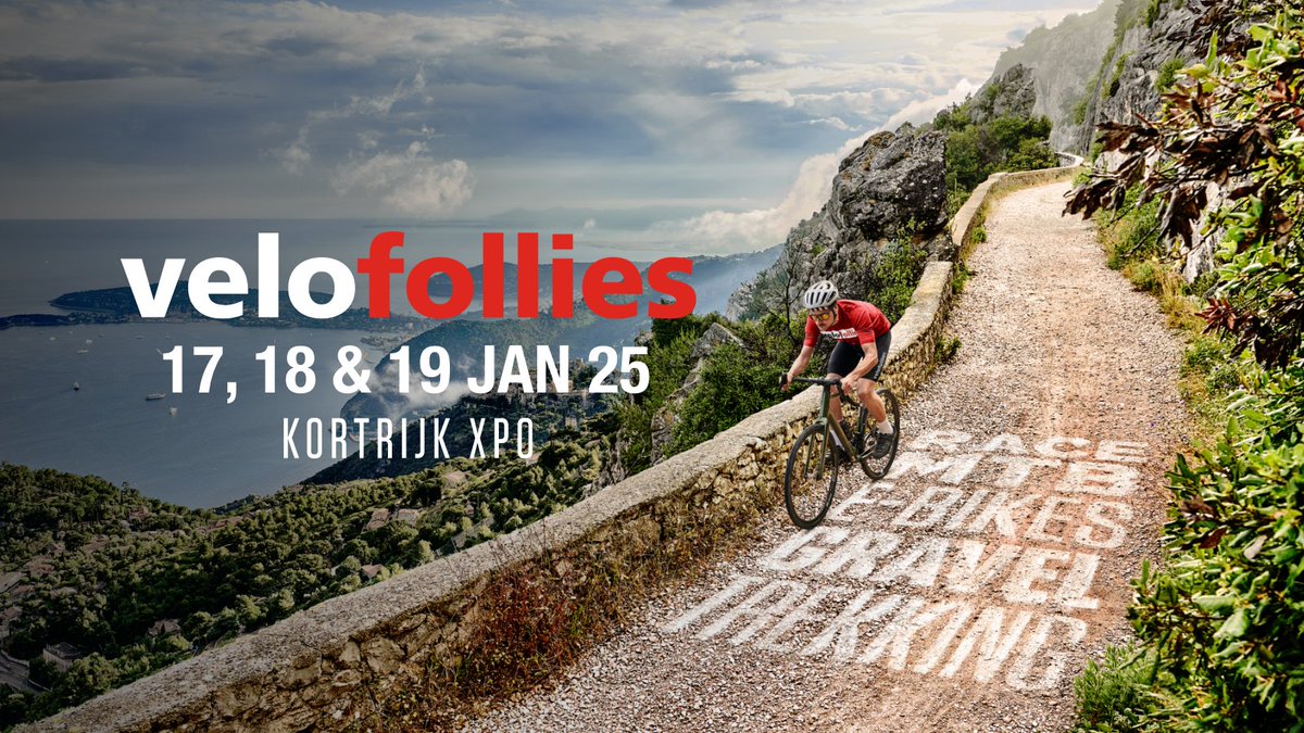 🚴‍♀️SAVE THE DATE
📆17, 18 &amp; 19 januari 2025
📍Kortrijk Xpo
#velofollies25