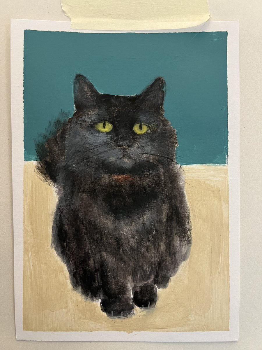 Just finished two commissions 
Bruce and Barbara 
acrylic on card