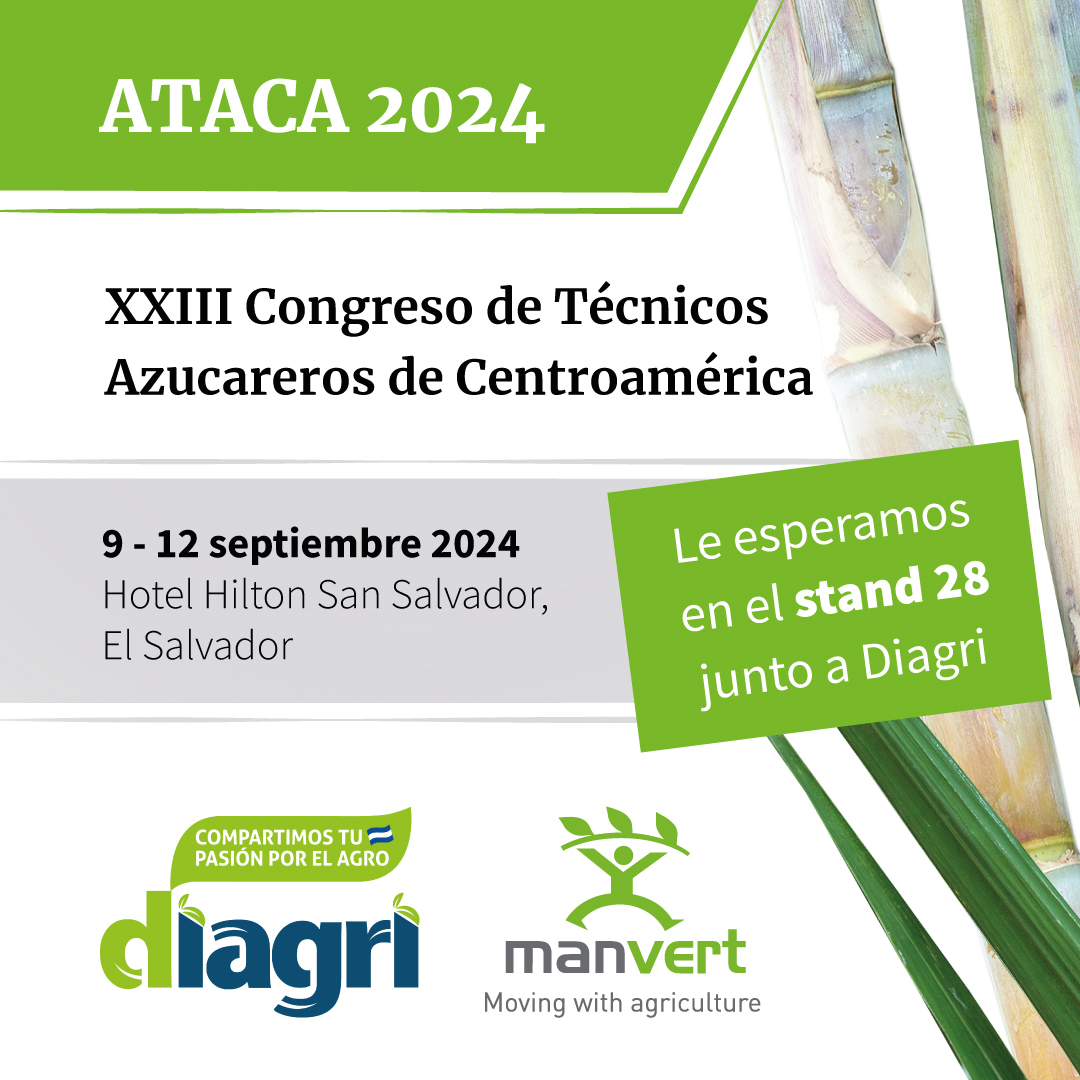 manvert_'s tweet image. El próximo lunes nos vemos en #ATACA2024, el congreso de técnicos azucareros de Centroamérica que este año llega a su XXIII edición.

Le esperamos en el stand 28 junto a nuestro partner DIAGRI El Salvador con nuestras #manvertSolutions para #cañadeazúcar
#bioestimulantes