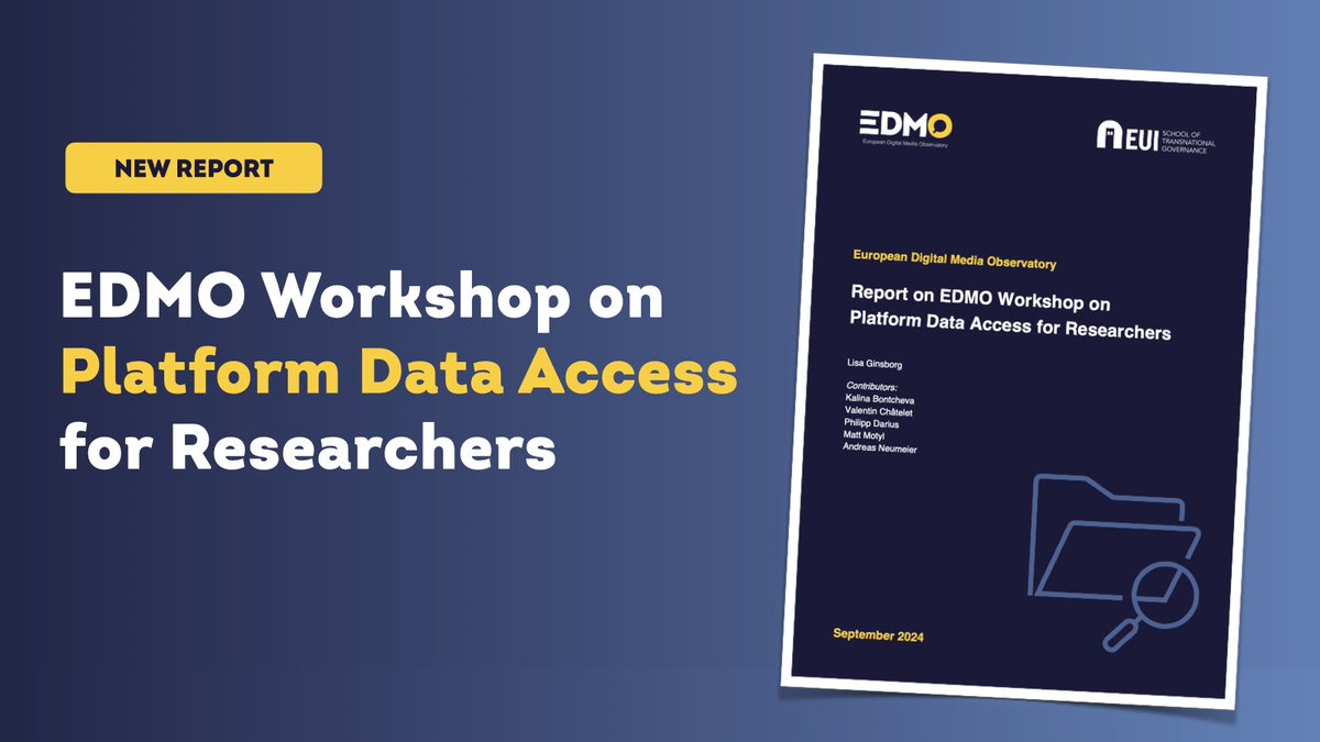 Missed our #dataaccess workshop w/ <a href="/GLOBSEC/">GLOBSEC</a>? Our report provides you with all you need to know:

👉 updates on the state of data access under the #DSA and EDMO's respective work <a href="/RebekahKTromble/">Rebekah Tromble</a> 

👉 an overview of the variety of data currently collected by #VLOPs + #VLOSEs