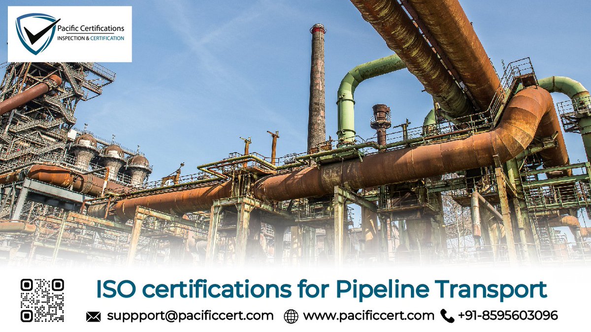PCertifications's tweet image. Elevate your pipeline transport operations with ISO certification! 🛢️ Enhance safety, efficiency, and environmental sustainability. Pacific Certifications guides you to success. shorturl.at/zbLnD

#PipelineTransport #ISOCertification #Safety #Efficiency #Sustainability
