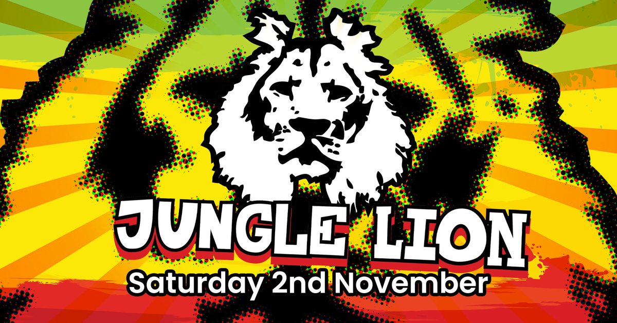 Jungle Lion - Saturday 2nd November
Tickets: tickettailor.com/events/crystal…

Insanely good live and loud Reggae / Ska covers band
performing a mix of early SKA, 2Tone, as well as Reggae tunes

Doors: 7.30pm
#junglelion #ska #reggae #livemusic #glossop