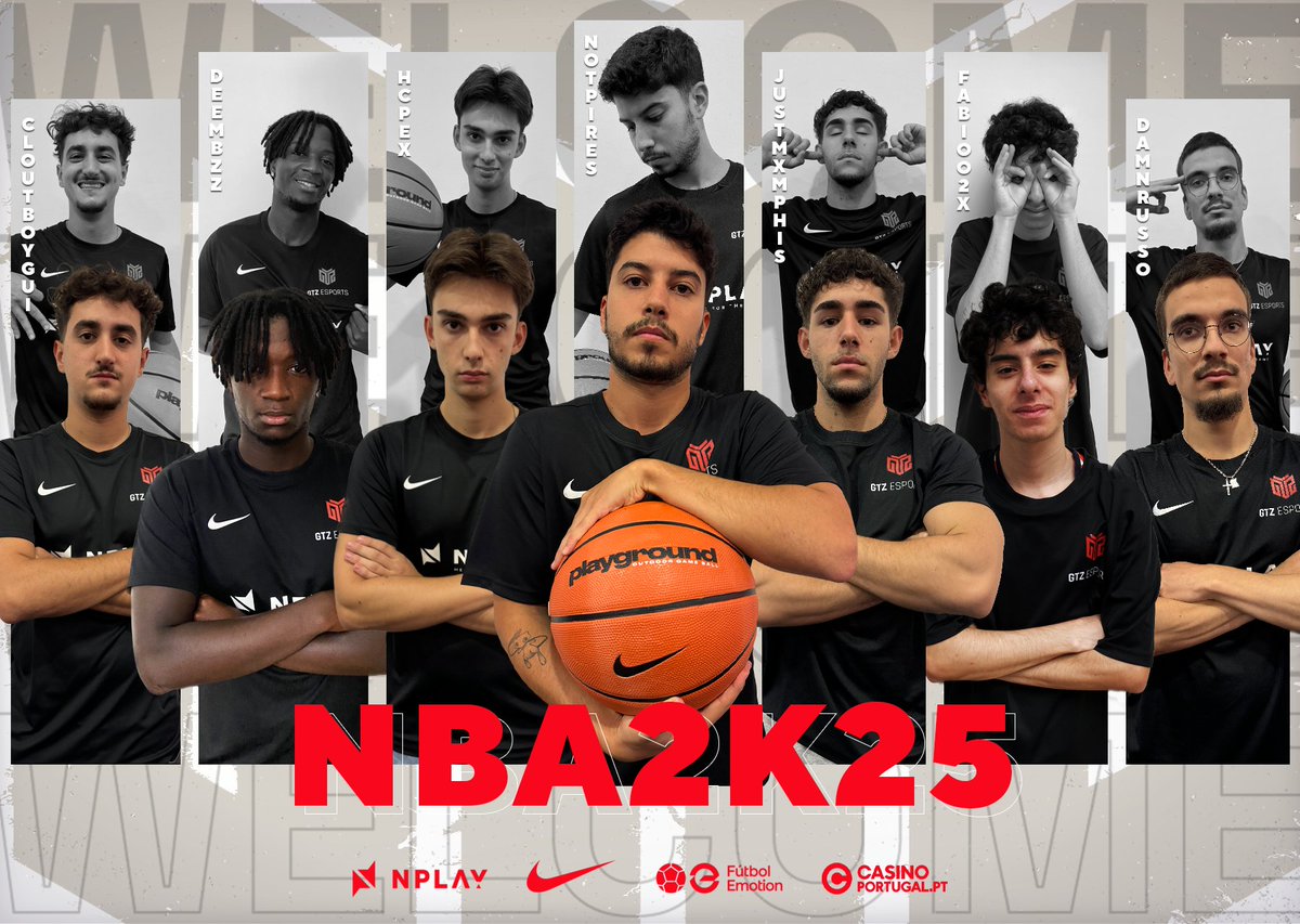 Com a chegada do novo jogo NBA2K25, os <a href="/GTZEsports/">GTZ Esports</a> apostam na competição nesta modalidade 🏀

Anúciamos então os jogadores que irão “vestir” a jersey do clube:

⛹🏽‍♂️ Fabioo2x (<a href="/Fabioo2x/">𝕱𝖆𝖇𝖎𝖔🇵🇹(31-19)</a>  )
⛹🏽‍♂️ hcpex (<a href="/Hcpex_/">Hcpex</a> )
⛹🏽‍♂️ JustMxmphis (<a href="/JustMxmphis/">Memphis</a> )
⛹🏽‍♂️ CloutBoyGui (<a href="/CloutBoyGui/">Gui</a> )
⛹🏽‍♂️ notPires