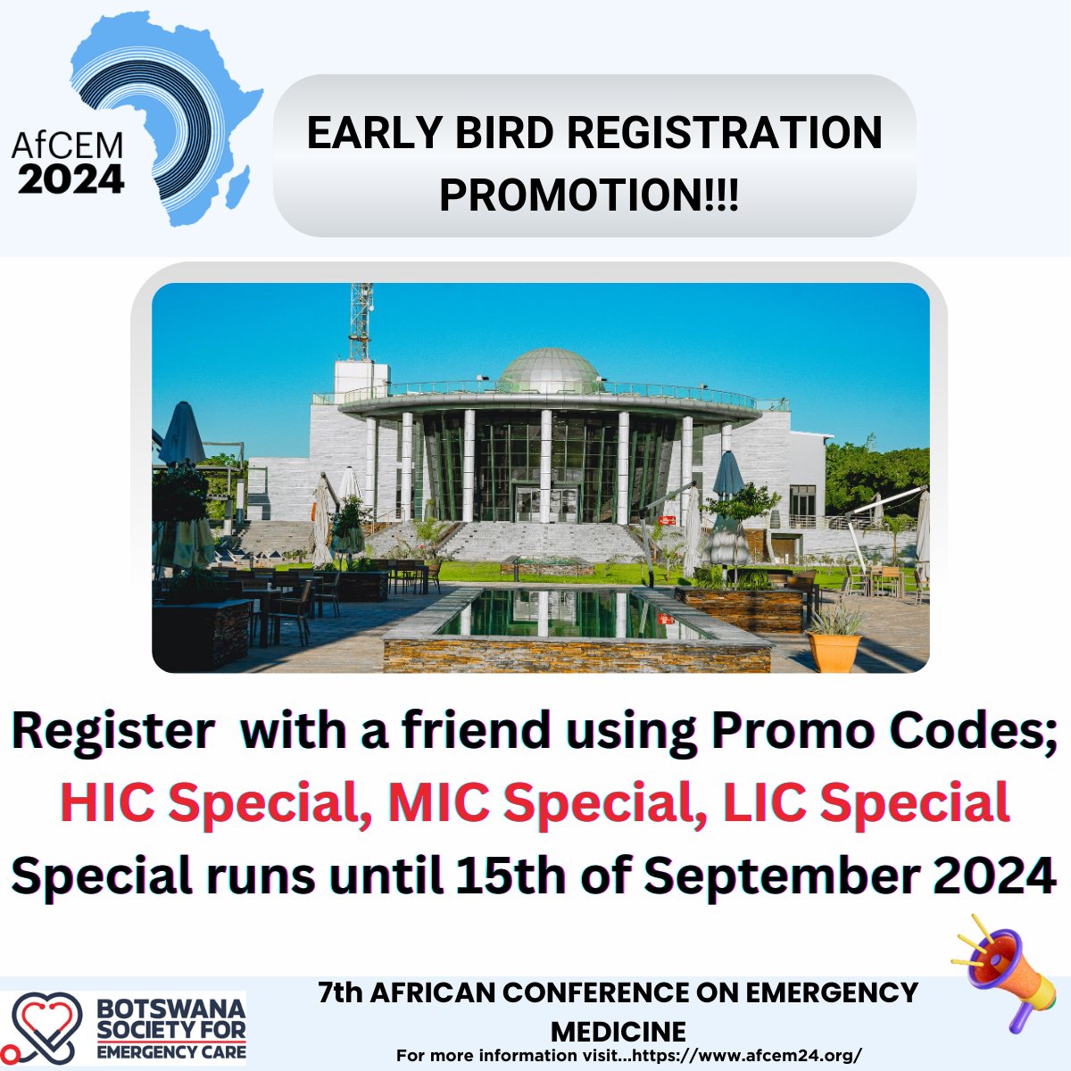 AfCEM2024 (@afcem_2024) on Twitter photo AFCEM 2024 Special Offer Alert! Register with a friend and get early bird registration rates.Use the BELOW exclusive promo codes and enjoy fantastic perks. HIC Special,MIC Special,LIC Special The special offer is valid until September 15, 2024! @bots4sec
<a href="/developingem/">Developing EM</a> AFCEM 2024 Special Offer Alert! Register with a friend and get early bird registration rates.Use the BELOW exclusive promo codes and enjoy fantastic perks. HIC Special,MIC Special,LIC Special The special offer is valid until September 15, 2024! @bots4sec
<a href="/developingem/">Developing EM</a>