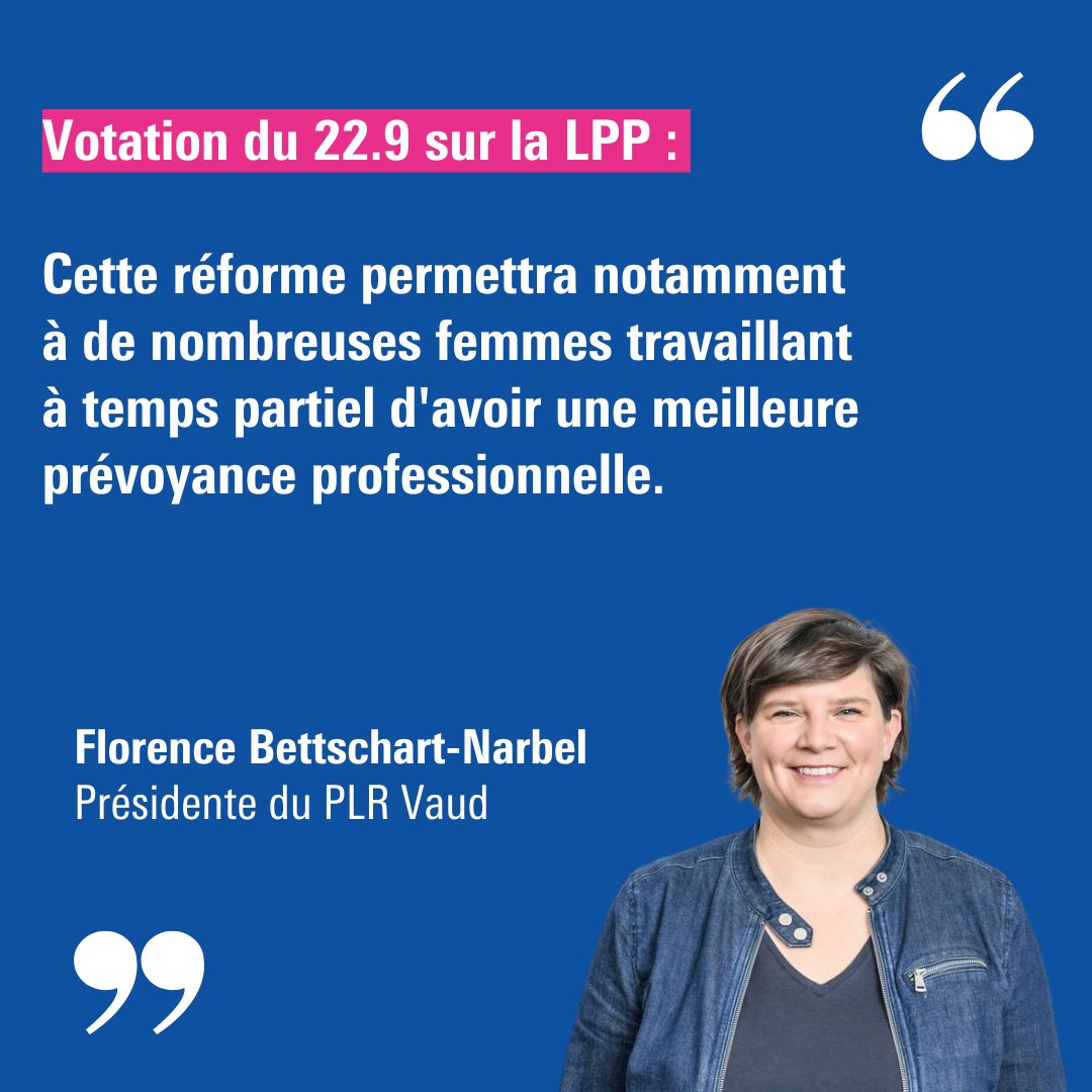 📻 Notre présidente <a href="/FloBettschart/">Florence BettschartN</a> débat de la #LPP sur #forumRTS 👇

rts.ch/play/tv/forum/…

@oui_lpp <a href="/PLR_Suisse/">PLR Suisse</a> <a href="/PLRLausanne/">PLR Lausanne</a> #CHvote