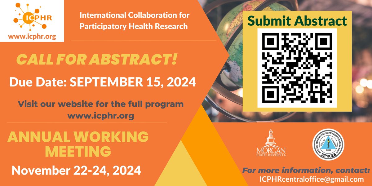 For all those wanting to engage with participatory health experts &amp; be part of working groups focused on specific aspects of participatory research, this is a great opportunity. Throughout my PhD and working life <a href="/ICPHR/">ICPHR</a> have shaped my thinking. 

@Amina_Ismail22 <a href="/EmilyAhmed_/">Emily Ahmed (she/her)</a>