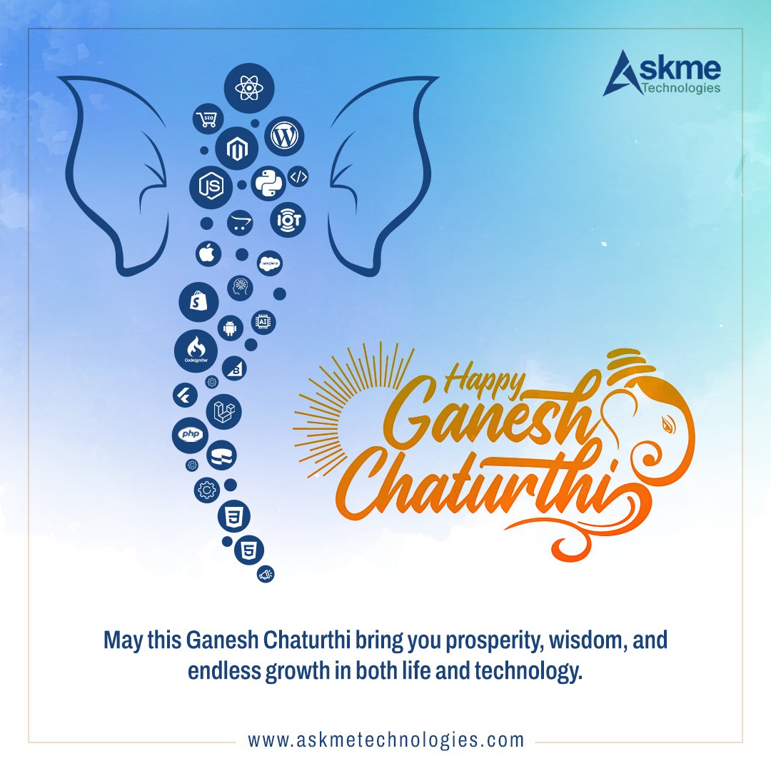 Askmetech1's tweet image. This ganesh chaturthi reach new heights of #software innovation with #AskmeTechnologies #ganeshchaturthi #Ganesh #GaneshChaturthiVishesh #Ganeshotsav
#LordGanesha askmetechnologies.com