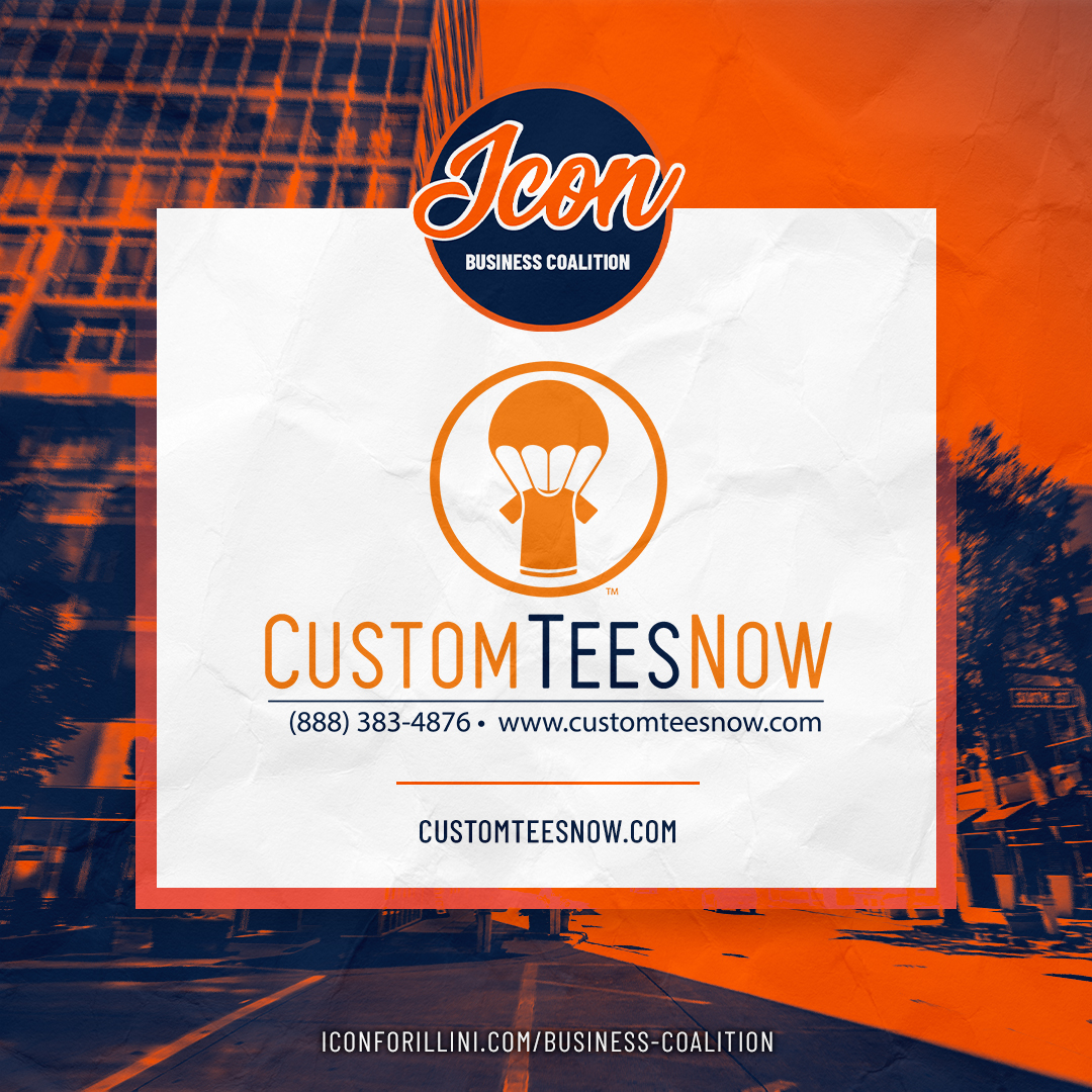 ICONforIllini's tweet photo. We want to thank our friends at @customteesnow for their support of NIL opportunities for our Fighting Illini student-athletes through the ICON Business Coalition! 

Want to get your business in the game? Check it out here - https://t.co/30Xwf3yCoW

#illini | #BecomeAnICON https://t.co/ReDIduxirn