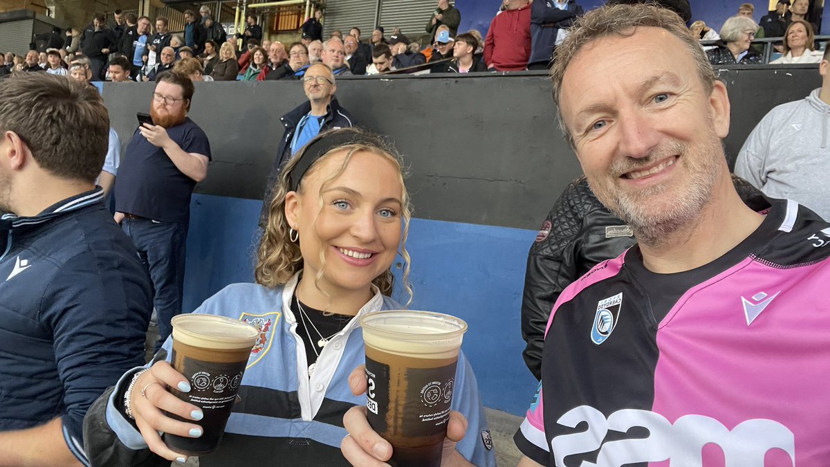 No one tell me I didn’t bring my daughter up proper! #guinness <a href="/Cardiff_Rugby/">Cardiff Rugby</a>
