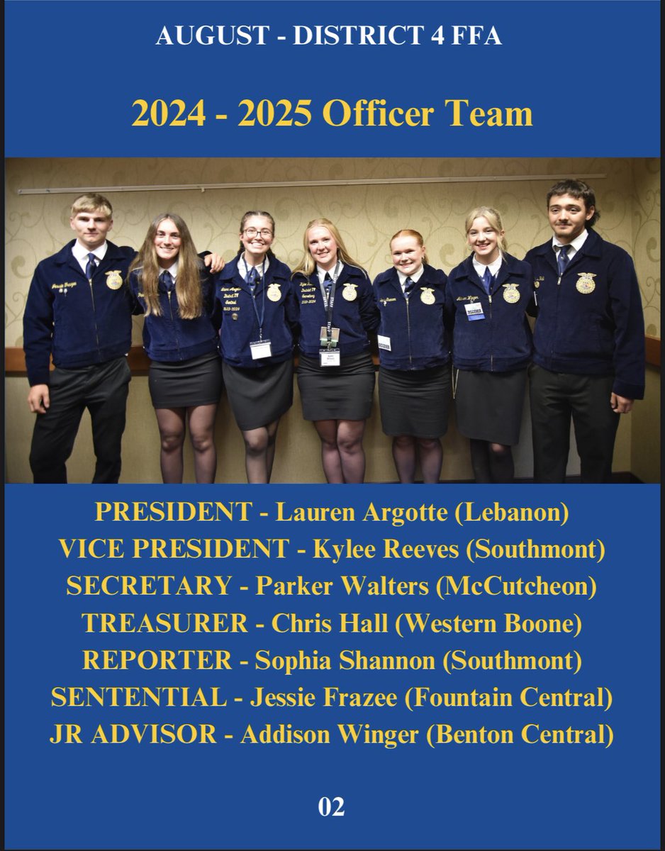 FountainFfa's tweet photo. August newsletter! These are all district and Fountain Central highlights. For more information, go to district IV instagram account! https://t.co/NJ7mvCDSpn