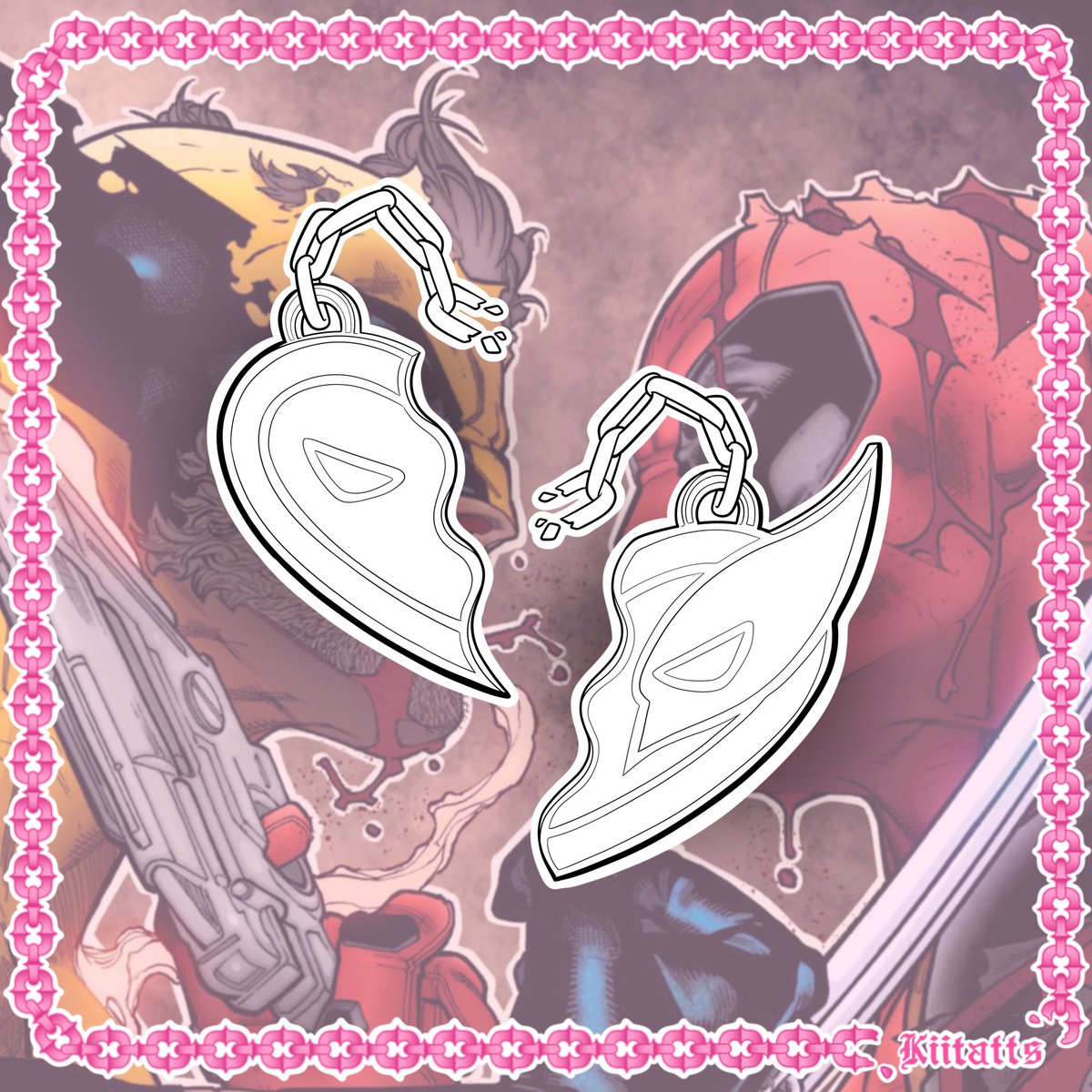 Some cute Poolverine flash designs 💖 #poolverine #queer #queertattoo #glasgow #gaytattoo #deadpool #Wolverine