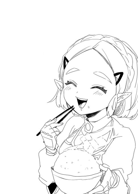 白米うまうま落書き 