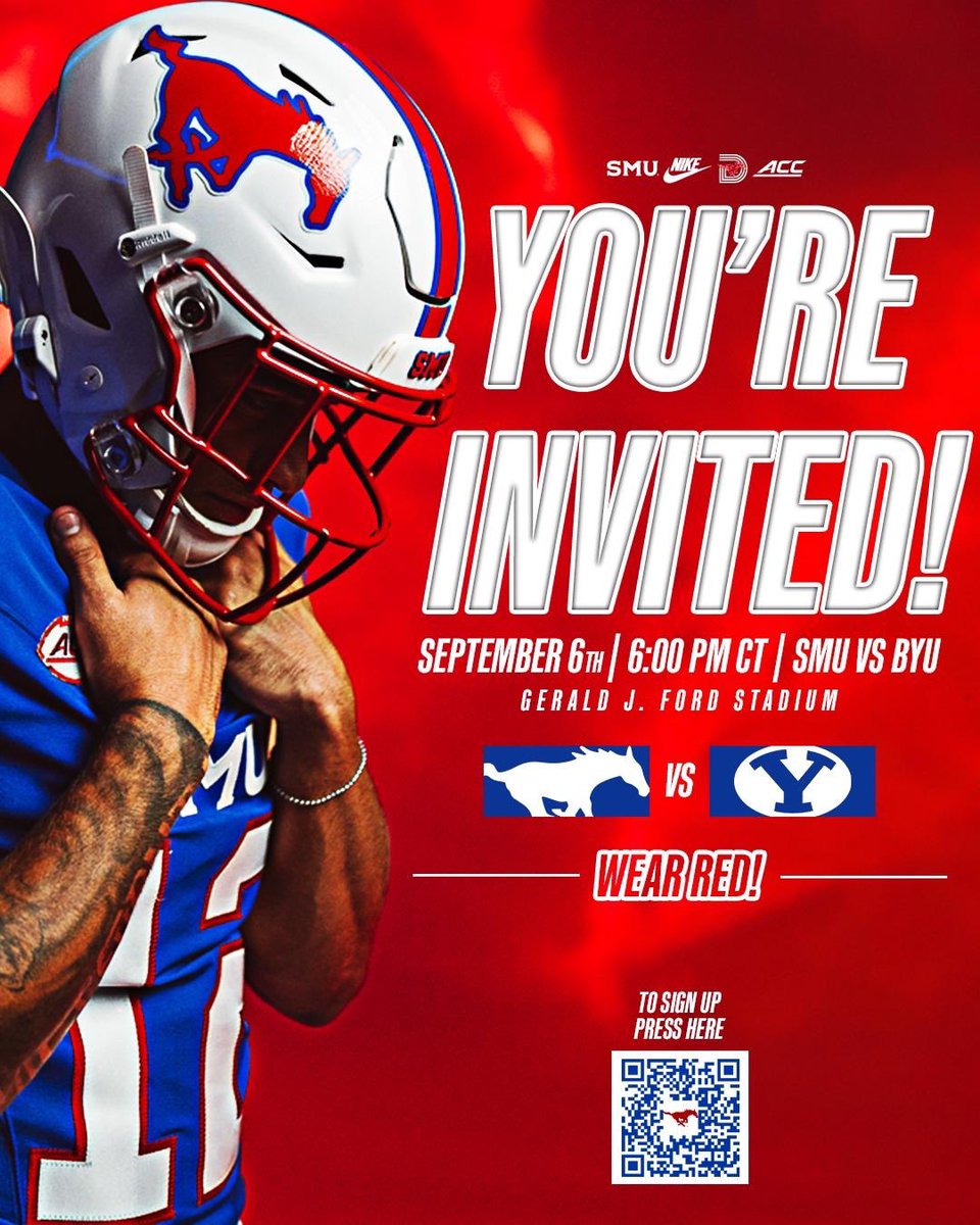 am blessed to be invited to <a href="/SMUFB/">SMU Football</a> vs BYU game tonight #PonyUpDallas <a href="/adub2831/">Adub2831</a> @CoachKSmith <a href="/DekaneyFootball/">Dekaney Football</a>