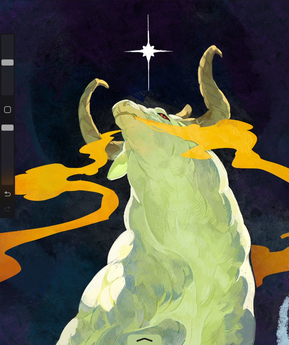 𓃒 WIP 𓃒
a large illustration in the artbook!! 
The first time I draw a bull 😭😭