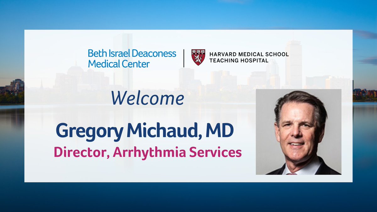 Please join us in welcoming <a href="/DrGregMichaud/">Gregory Michaud</a>  to <a href="/BIDMChealth/">BIDMC</a> as the Director of Arrhythmia Services!
