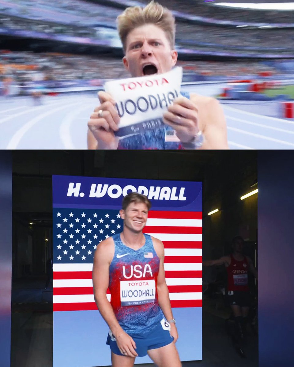 Hunter Woodhall wins his FIRST PARALYMPIC GOLD!

46.36 to win the T62 400m final! #ParisParalympics