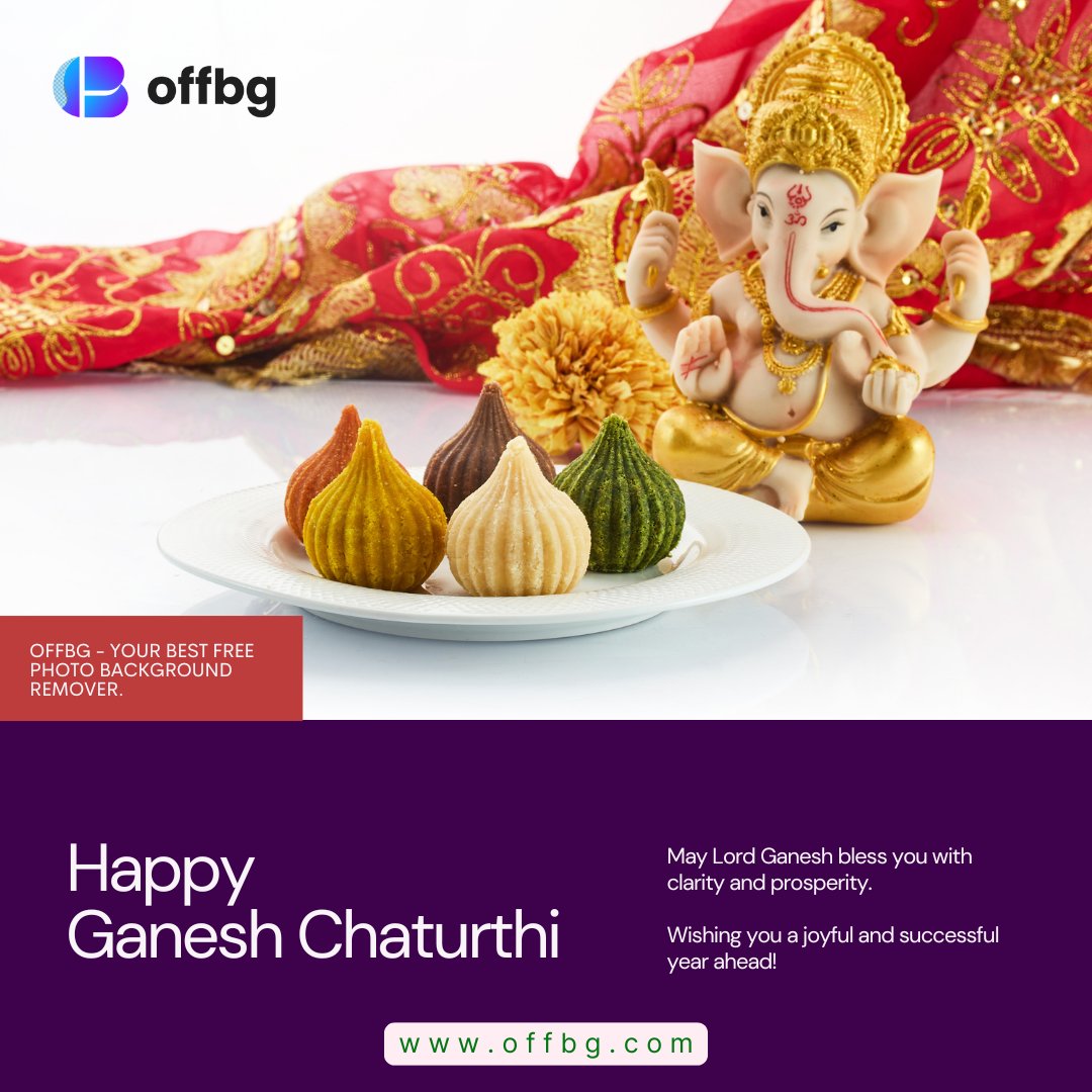 As we celebrate Ganesh Chaturthi, may #LordGanesha remove obstacles and bring clarity and success to your life. 🕉️✨

From all of us at #Offbg, wishing you a prosperous year ahead and joyful moments. Visit us at Offbg to make your images shine as brightly as your future! 🙏🌟