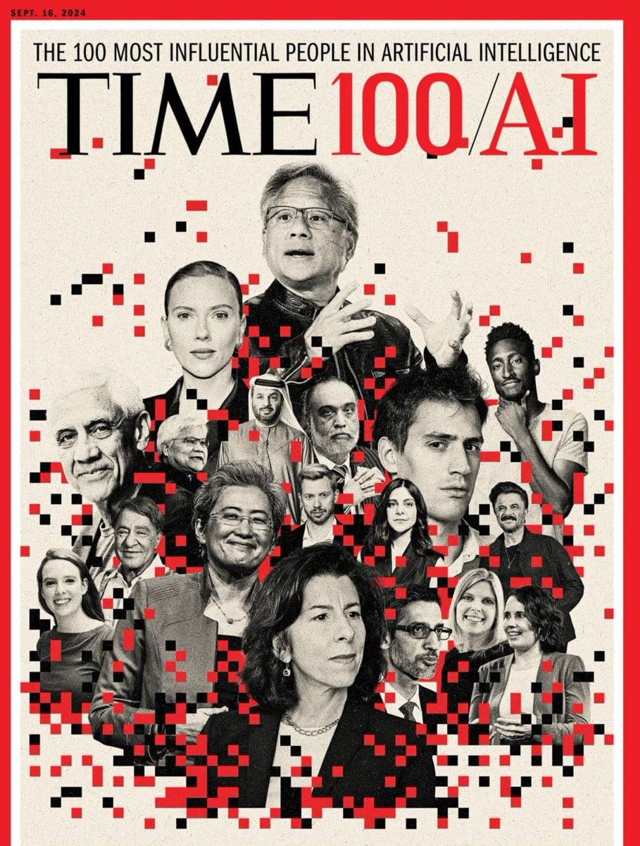 HopeMooreyy's tweet image. Time magazine recently released a list of the 100 most influential people in AI, including 40 CEOs and founders, including Nvidia’s Jensen Huang, Google’s Sundar Pichai, OpenAI’s Sam Altman, Meta’s Mark Zuckerberg, and Reddit’s Steve Huffman.