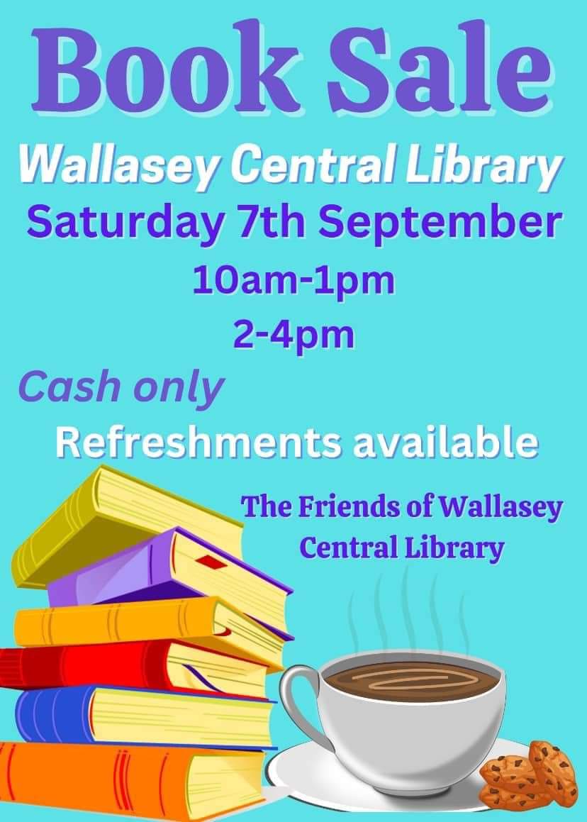 Just a reminder that we have our latest big Book Sale tomorrow. Loads of bargains to be had. Lots of children's books and DVDs too. We'll have refreshments for sale and all money raised goes back into the library.