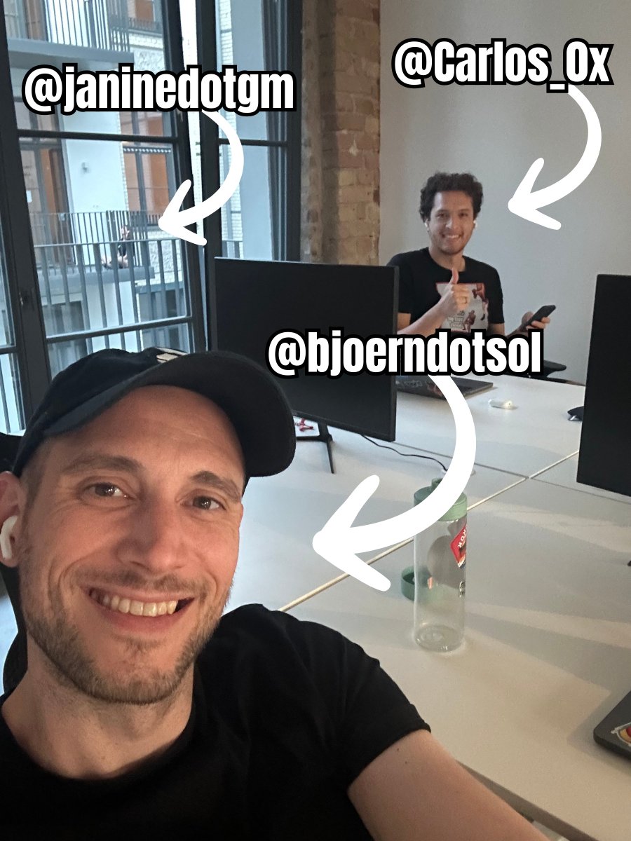 Hanging out with <a href="/janinedotgm/">Janine</a> and <a href="/Carlos_0x/">Carlos Noriega</a> in the weekly <a href="/saydialect/">Dialect 📥 (hiring)</a> space.

You joining?

x.com/saydialect/sta…