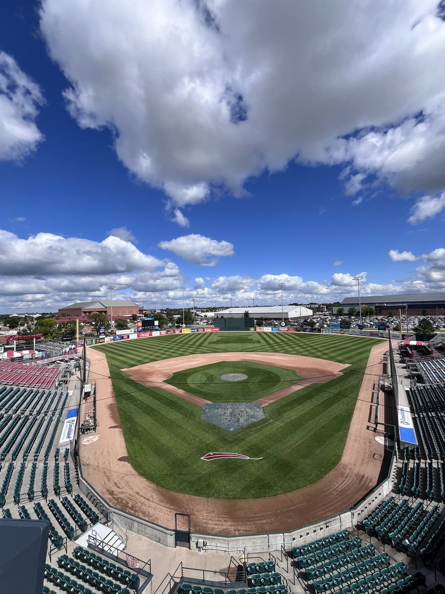 Tim Mans (@timtheturfman) on Twitter photo Playoff pattern set for <a href="/FMRedHawks/">Fargo-Moorhead RedHawks</a> first home game of the <a href="/AA_Baseball/">American Association</a> playoffs! Playoff pattern set for <a href="/FMRedHawks/">Fargo-Moorhead RedHawks</a> first home game of the <a href="/AA_Baseball/">American Association</a> playoffs!