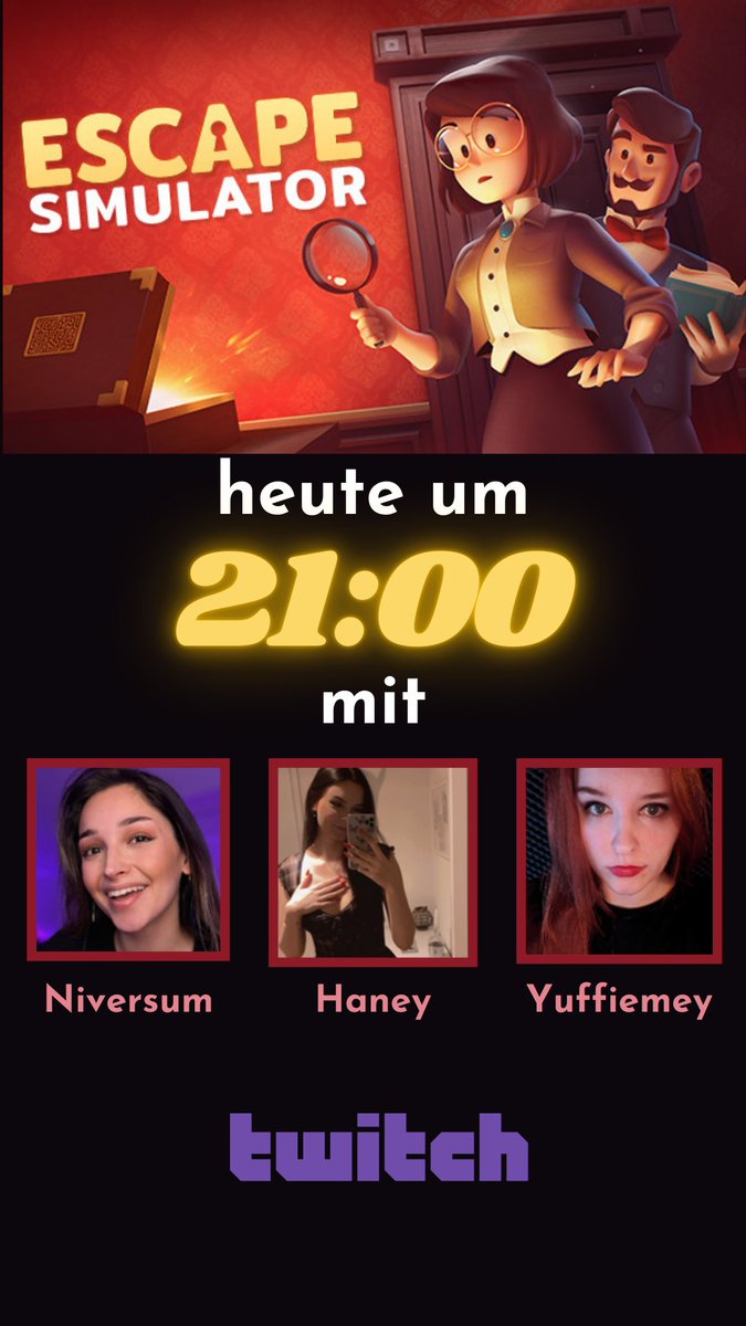 Heute werden wir total versagen in Escape Simulator 😂 

#TwitchDE #escaperoom