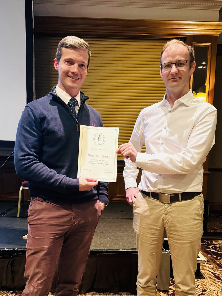 SESO _ SE Scotland Orthopaedic Training Programme (@sesortho) on Twitter photo SESO Trainees did spectacularly well at the Summer <a href="/scotorth/">SCOT</a> Meeting 🏴
🏆 ‘Bon Oeuf’ National Award for Kirsty Milne
🥇 Podium research prize <a href="/KatBellOrtho/">Katrina Bell</a>
🥈 <a href="/nrheinzy/">Nicholas Heinz</a>
<a href="/EdinOrthopaedic/">Edinburgh Orthopaedics</a> <a href="/EdinburghTrauma/">Edinburgh Orthopaedics — Trauma</a> SESO Trainees did spectacularly well at the Summer <a href="/scotorth/">SCOT</a> Meeting 🏴
🏆 ‘Bon Oeuf’ National Award for Kirsty Milne
🥇 Podium research prize <a href="/KatBellOrtho/">Katrina Bell</a>
🥈 <a href="/nrheinzy/">Nicholas Heinz</a>
<a href="/EdinOrthopaedic/">Edinburgh Orthopaedics</a> <a href="/EdinburghTrauma/">Edinburgh Orthopaedics — Trauma</a>