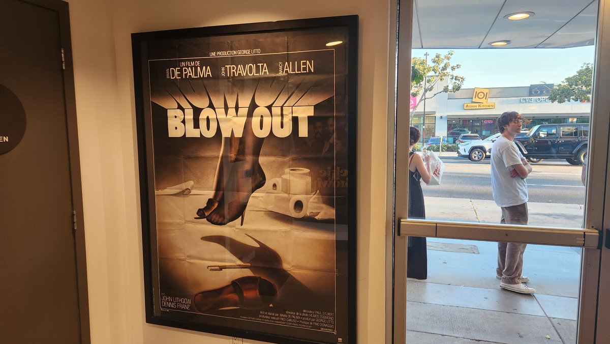 Jacob Davison (@jacobdavison_) on Twitter photo Awesome double feature of Brian De Palma at the <a href="/newbeverly/">New Beverly Cinema</a> last night with BLOW OUT and SNAKE EYES in incredible #35mm prints. #NewBeverlyCinema Awesome double feature of Brian De Palma at the <a href="/newbeverly/">New Beverly Cinema</a> last night with BLOW OUT and SNAKE EYES in incredible #35mm prints. #NewBeverlyCinema