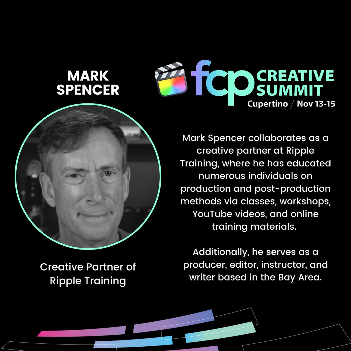 🎬 Meet the Visionaries of FCP! 🚀 <a href="/AppleEDU/">Apple Education</a> <a href="/NABShow/">NAB Show</a>

Our lineup of speakers will dive deep into the future of video editing, sharing tips, tricks, and game-changing workflows to elevate your creativity.

Register today: bit.ly/4ggNYxG

#FinalCutProSummit24 #FCPSummit