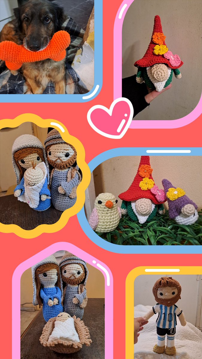Mis trabajos ♥️ ,se agradece rt por favor 🙏 Instagram Tatatocrochet  
Gracias!