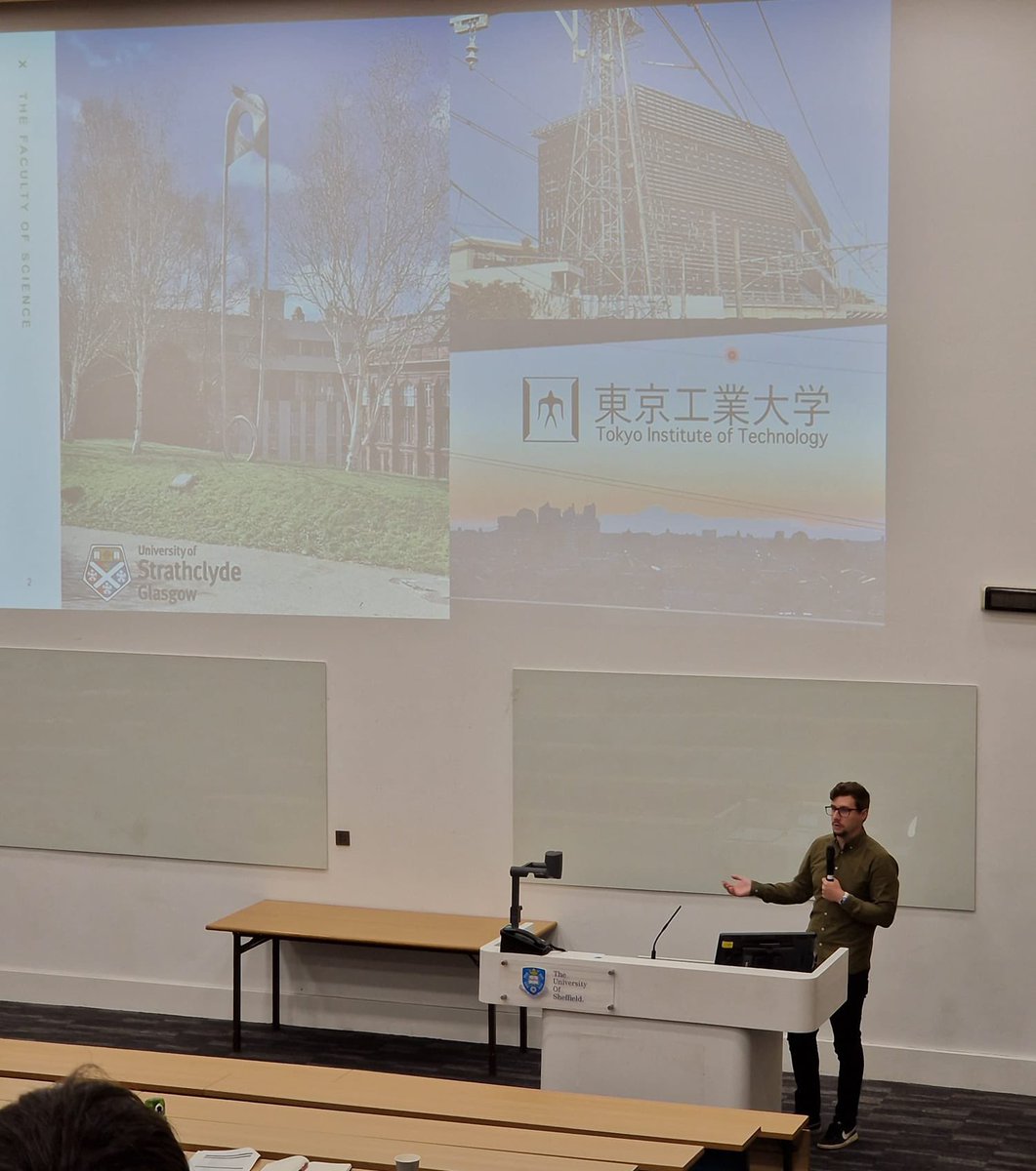 Presented some of my PhD research at the RSC Photochemistry Photophysics group conference at the University of Sheffield. Really enjoyed the breadth of research discussed over the past 2 days ☀️🧪 big thank you to <a href="/SolarFuels_UK/">The Solar Chemicals Network</a> for the travel grant 👍🏼