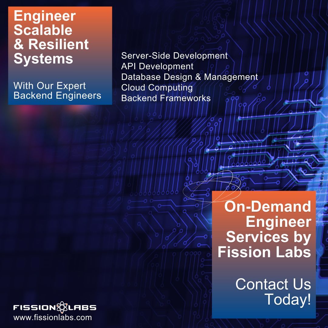 Fission_Labs's tweet image. Build robust and efficient server-side solutions with our skilled Backend Engineers. Start your free trial of on-demand engineers today!
Visit: buff.ly/4971lfE
#hirebackenddeveloper #ondemandbackeneddeveloper #ondemanddeveloper #ondemandengineer #ondemandjavaengineer
