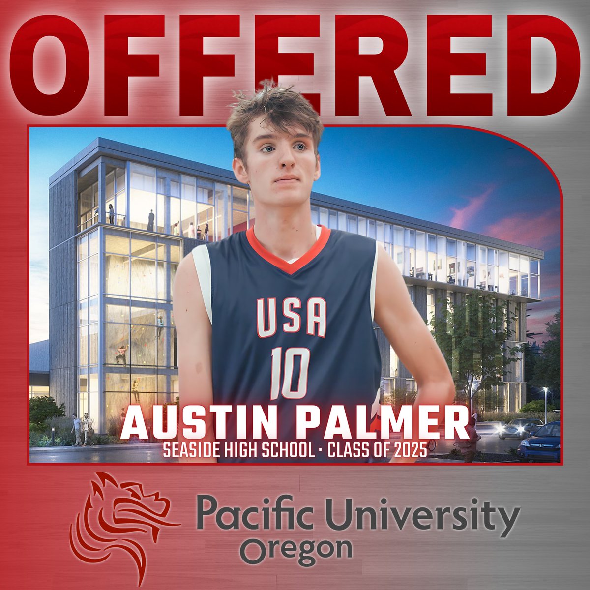 <a href="/APalmer2025/">Austin Palmer</a> <a href="/JustinLunt/">Justin Lunt</a> <a href="/MattyP_bkb/">Matt Petersen</a> <a href="/CoachBHellstrom/">Brandon Hellstrom</a> Congrats, <a href="/APalmer2025/">Austin Palmer</a>! Great school, a respectable coaching staff and close to home. This is the first of many offers!