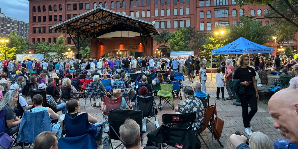 No Lowertown Sounds show this week, but don't worry—there’s still one more incredible show to look forward to, and we’re going out with a bang! 🎉💥🤯 
 
Sept. 12, Laamar will kick off the night, setting the stage for The New Standards to bring the perfect vibes to Mears Park.