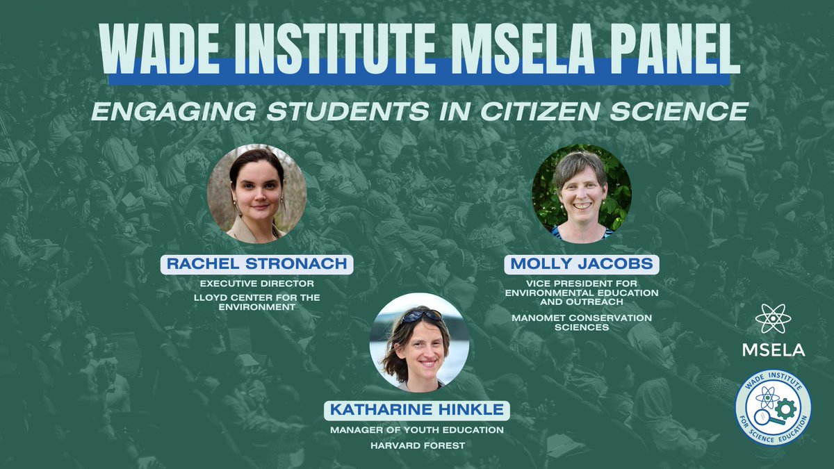 Wade Institute for Science Education (@wadeinstitutema) on Twitter photo We're excited to announce the lineup for the Wade Institute session at the MSELA conference: "Engaging Students in Citizen Science!" <a href="/manometcenter/">Manomet Conservation Sciences</a> <a href="/harvardforest/">Harvard Forest</a>
Sign up!
msela.org/2024-annual-fa… We're excited to announce the lineup for the Wade Institute session at the MSELA conference: "Engaging Students in Citizen Science!" <a href="/manometcenter/">Manomet Conservation Sciences</a> <a href="/harvardforest/">Harvard Forest</a>
Sign up!
msela.org/2024-annual-fa…