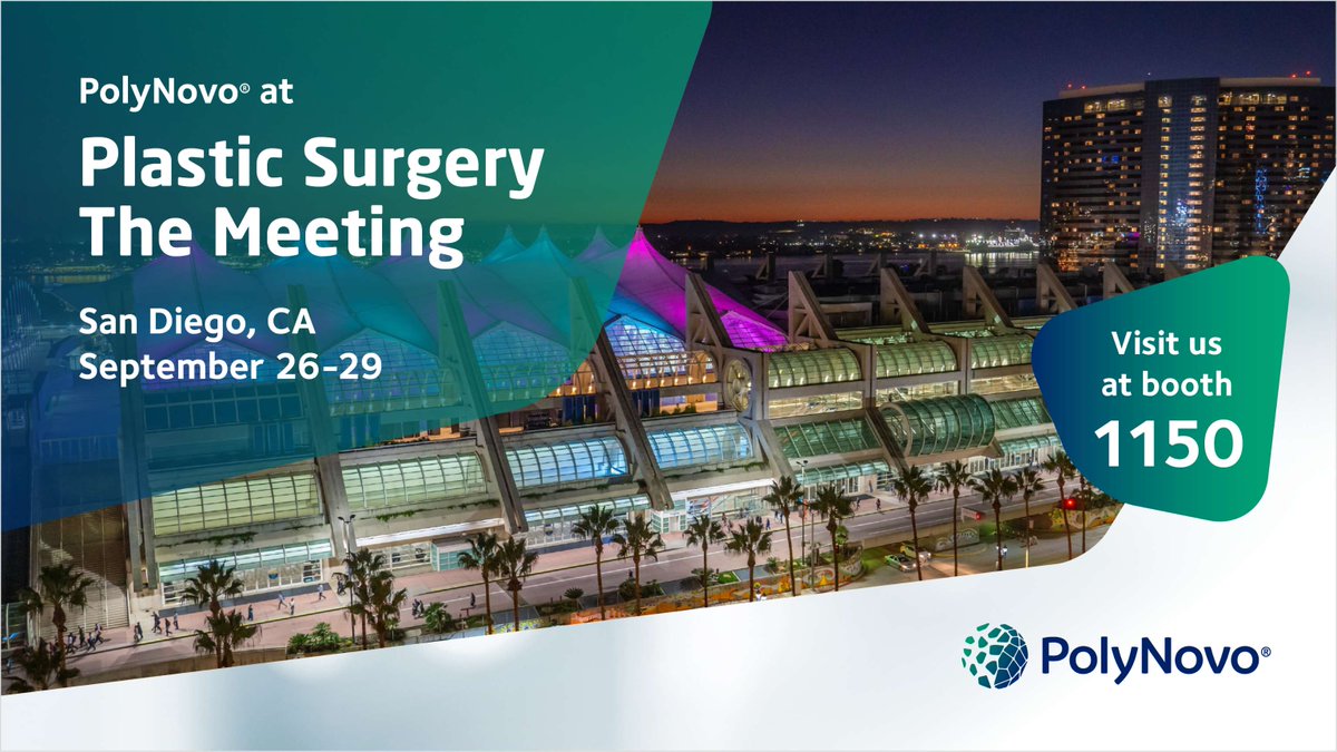 PolyNovo will be at PSTM! Connect with peers, share your perspectives, &amp; explore the latest innovations. Join us for meet-the-author discussions, hands-on product demos, &amp; insights on new product developments. We'll see you there! #PSTMSanDiego #PolyNovo #RedefineHealing