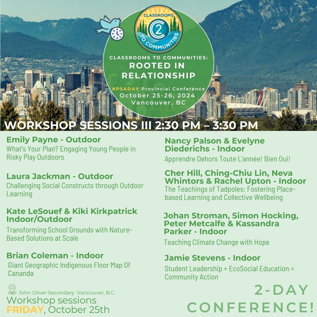 C2C-BC (@c2c_bc) on Twitter photo 🍁 PSADay is almost here! Celebrate fall with a fantastic professional development event. 🌟 Check out the workshops from 2:30 PM – 3:30 PM on Friday, Oct 25th. And remember, it’s a 2-day conference full of opportunities!📲 Full program: c2c-bc.org/program-of-ses…
#EarlyBird 🐦 🍁 PSADay is almost here! Celebrate fall with a fantastic professional development event. 🌟 Check out the workshops from 2:30 PM – 3:30 PM on Friday, Oct 25th. And remember, it’s a 2-day conference full of opportunities!📲 Full program: c2c-bc.org/program-of-ses…
#EarlyBird 🐦