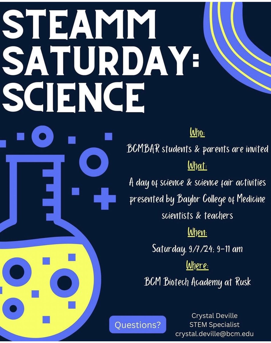 One more day until our first STEAMM Saturday! Hope to see you all there!