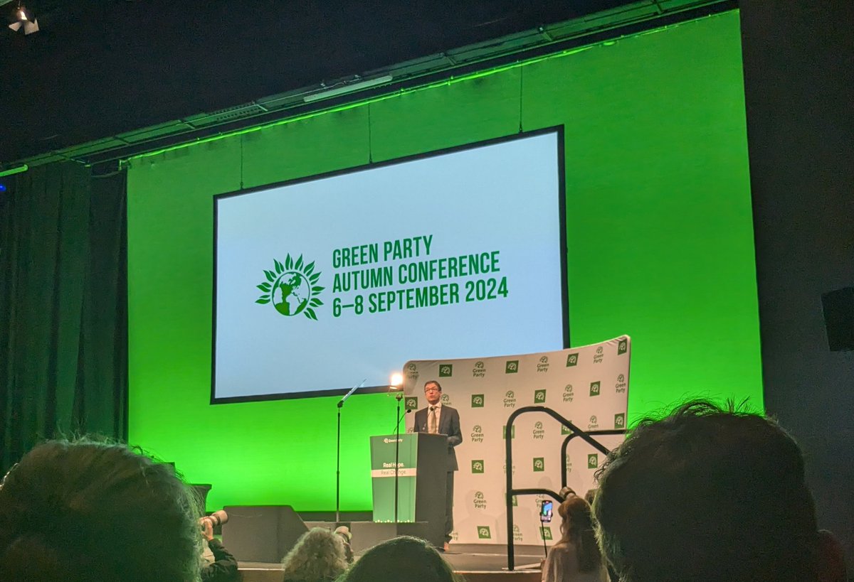 Lucy Pegg (@lucypegg_) on Twitter photo "We represent real hope and real change"
From stronger public services funded by taxing the rich, to nature-friendly farming and transformative climate action, <a href="/AdrianRamsay/">Adrian Ramsay MP</a> sets out <a href="/TheGreenParty/">The Green Party</a>'s bold vision at #GPC24 "We represent real hope and real change"
From stronger public services funded by taxing the rich, to nature-friendly farming and transformative climate action, <a href="/AdrianRamsay/">Adrian Ramsay MP</a> sets out <a href="/TheGreenParty/">The Green Party</a>'s bold vision at #GPC24
