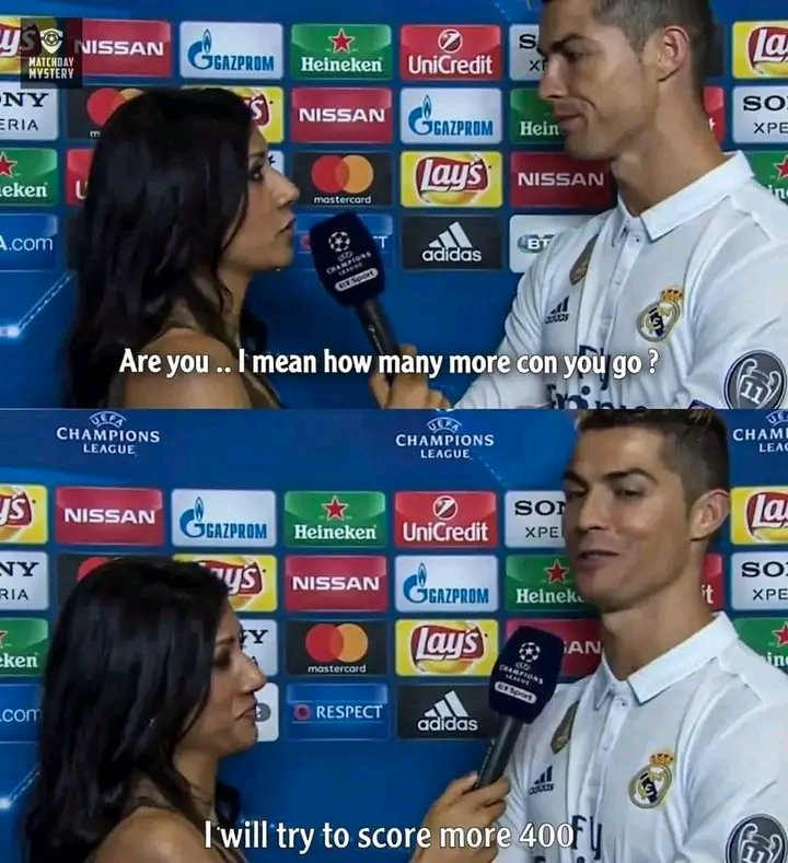 He scored 500 more.😏