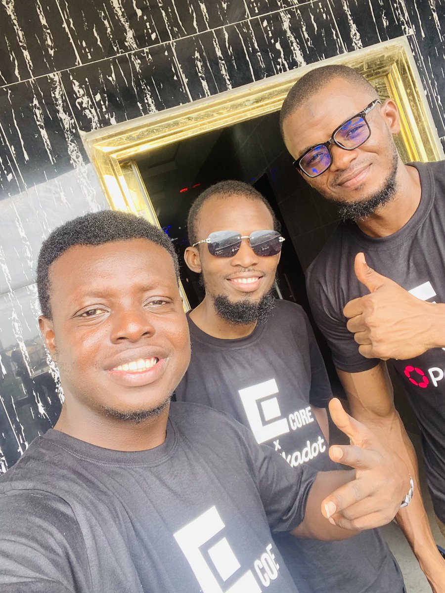 Sirjey01's tweet image. Hey hey Lagos!!!

We’re here for the @the_coore #Blockspace 
Themed reintroducing @Polkadot 
See y’all